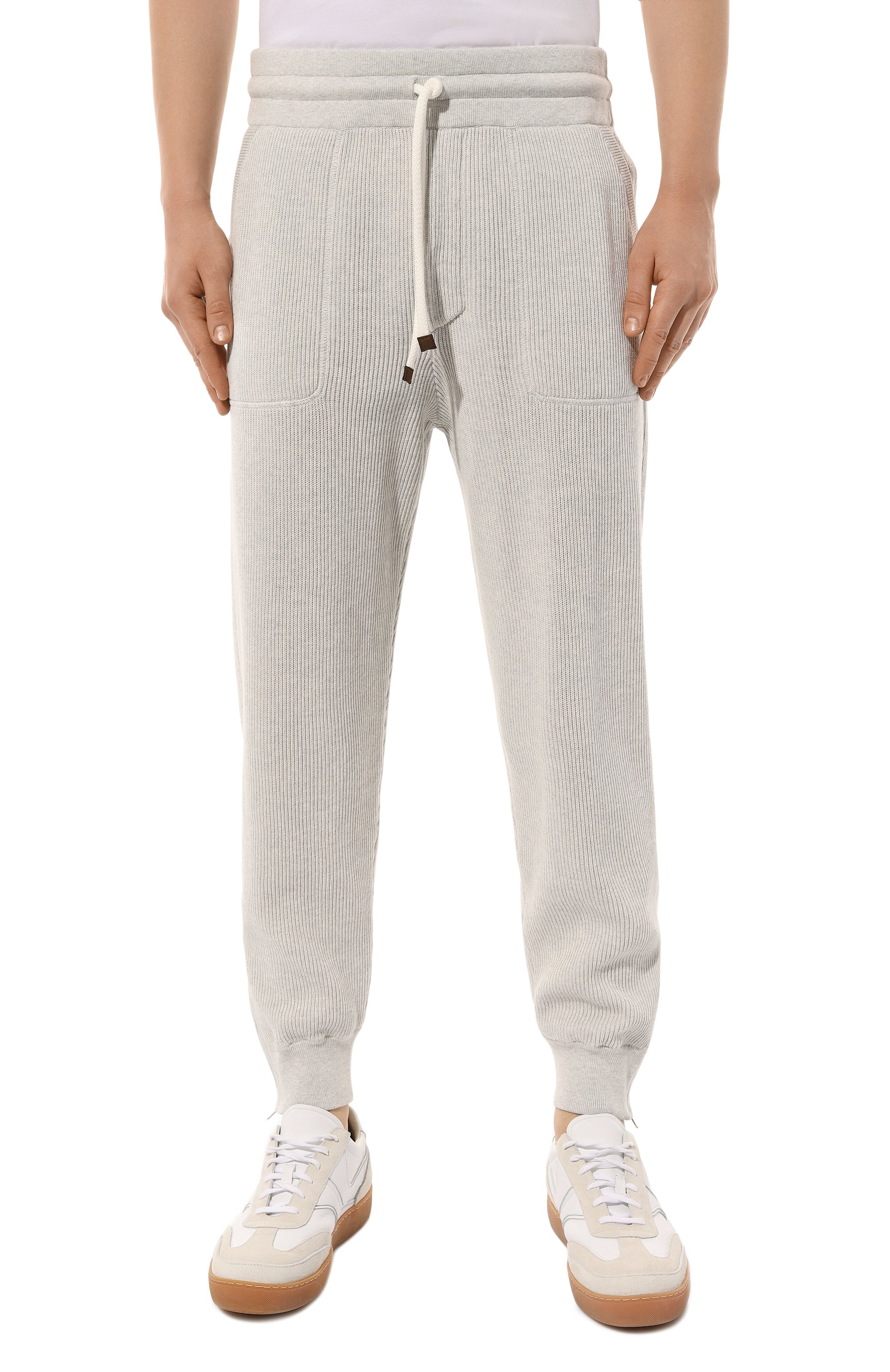 Хлопковые джоггеры BRUNELLO CUCINELLI, арт. M2920B2310, фото 3