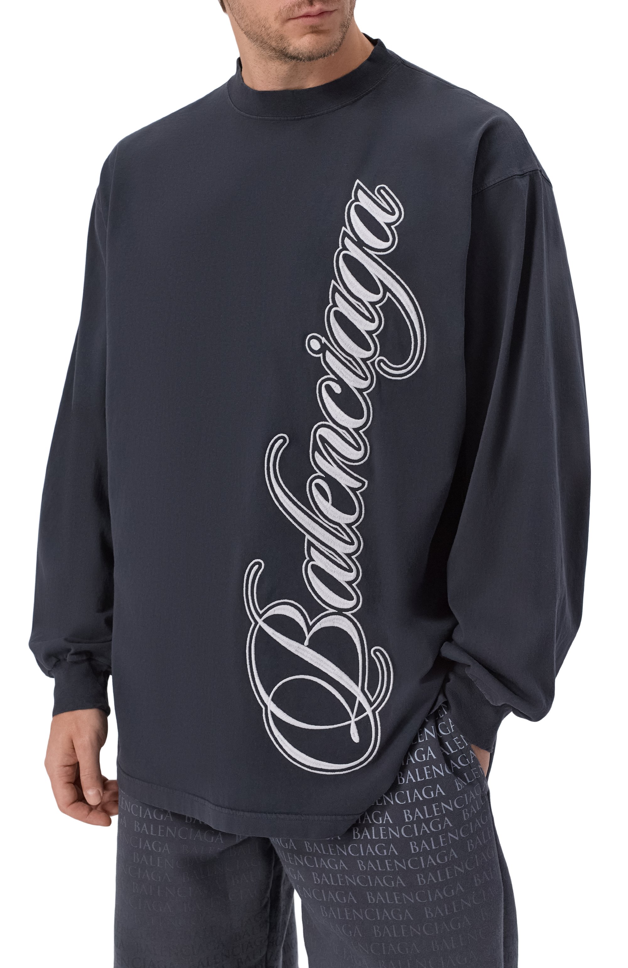 Хлопковый лонгслив BALENCIAGA, арт. 850404/TTVM7, фото 3