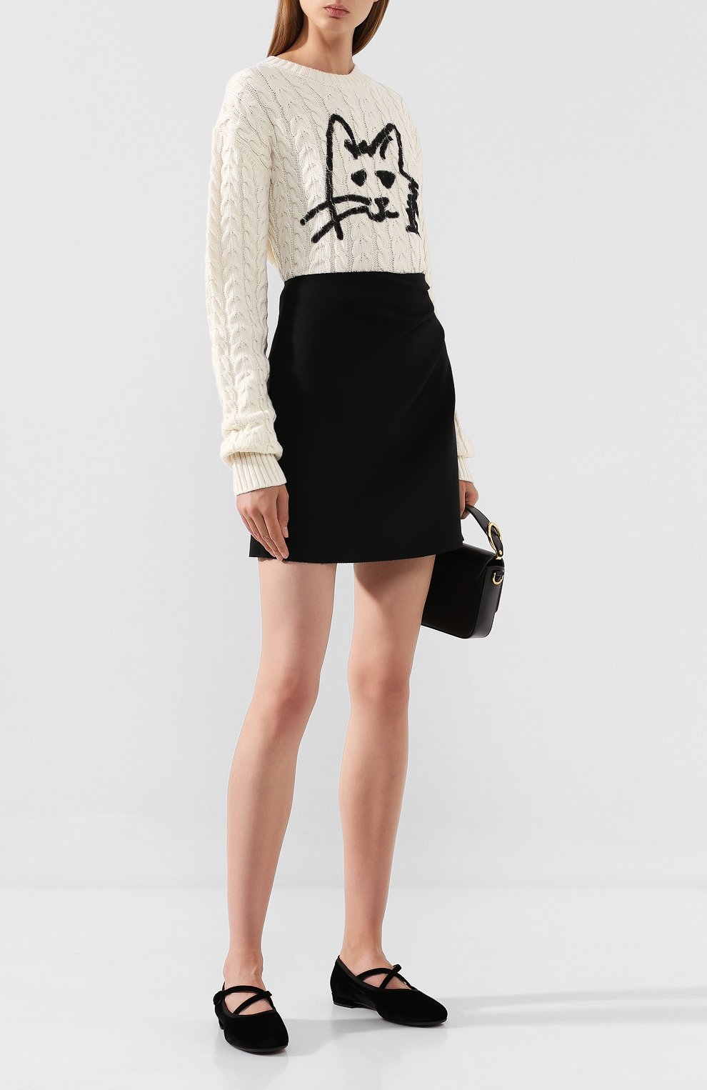 Свитер MSGM белого цвета по цене 47900 руб., арт. 2741MDM132 195775, фото 2 Свитер MSGM, арт. 2741MDM132 195775, фото 2