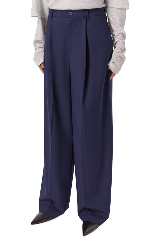 Шерстяные брюки Aya Muse AMFW2549 Синий  AMFW2549 Фото 3