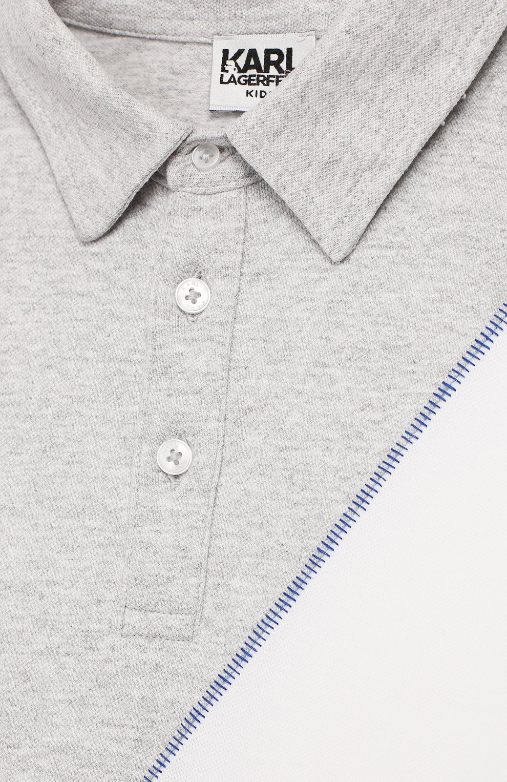 Хлопковое поло KARL LAGERFELD KIDS, арт. Z25184/6A-12A, фото 3