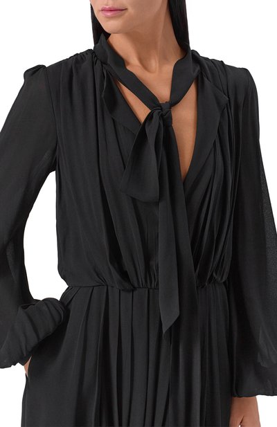 Платье из вискозы GIAMBATTISTA VALLI черного цвета по цене 558000 руб., арт. 25FWSVTE5C25/79SAB, фото 4 Платье из вискозы GIAMBATTISTA VALLI, арт. 25FWSVTE5C25/79SAB, фото 4