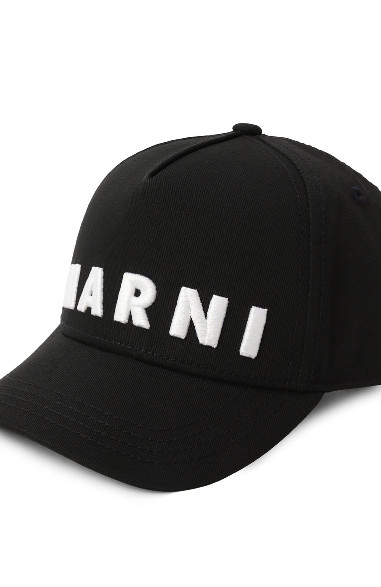 Детская хлопковая бейсболка MARNI черного цвета, арт. M01470/M00J2 | Фото 3 (Материал: Текстиль, Хлопок; Нос: Не проставлено)
