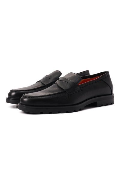 Мужские кожаные пенни-лоферы detroit SANTONI, арт. MGDG18610NE0GHAS