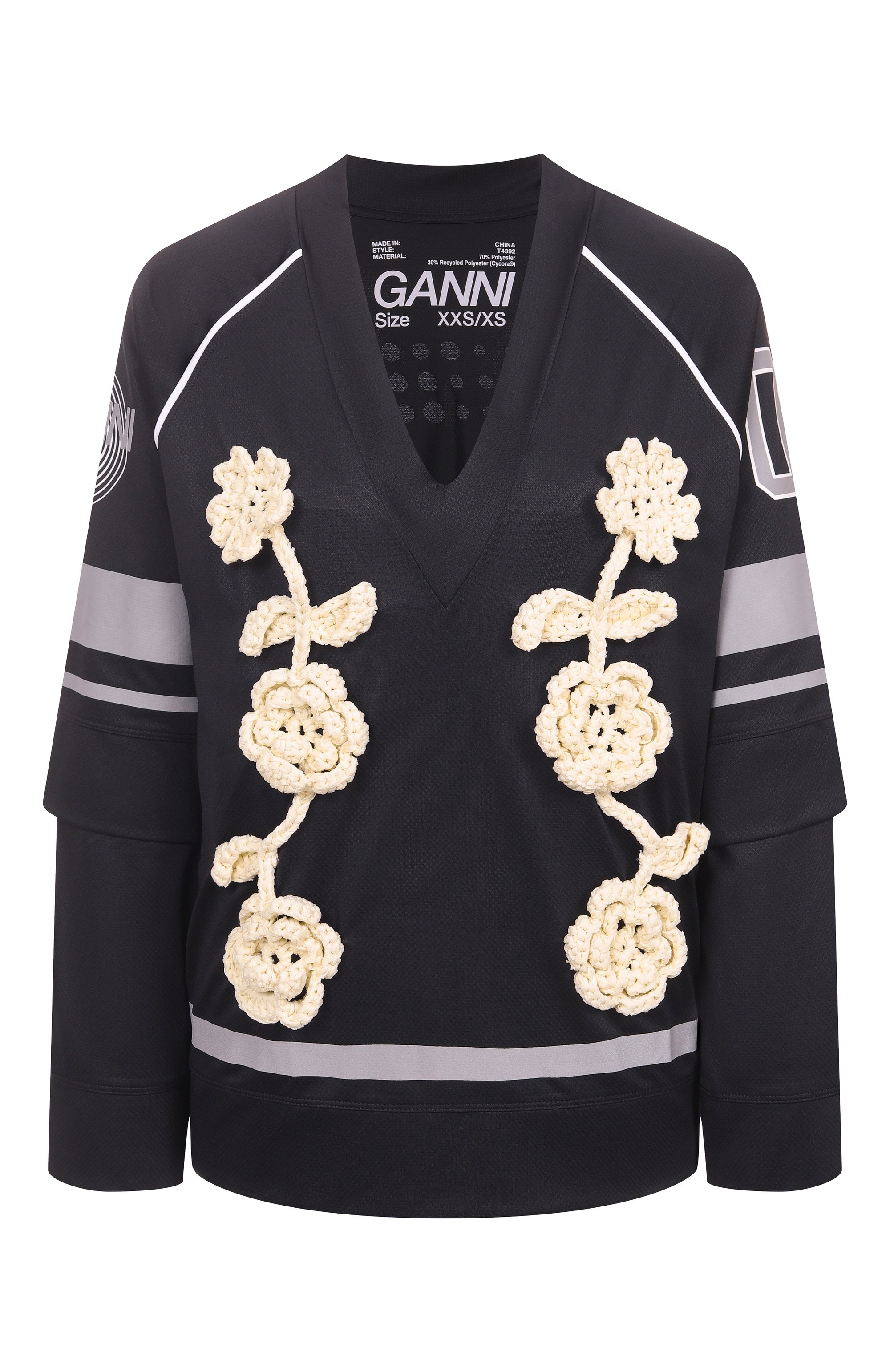 Лонгслив GANNI, арт. T4392, фото 1