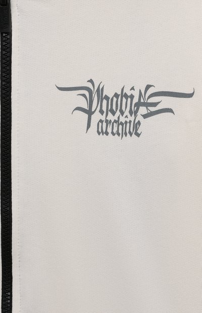 Хлопковая толстовка PHOBIA ARCHIVE молочного цвета по цене 11150 руб., арт. PHK00539, фото 3 Хлопковая толстовка PHOBIA ARCHIVE, арт. PHK00539, фото 3