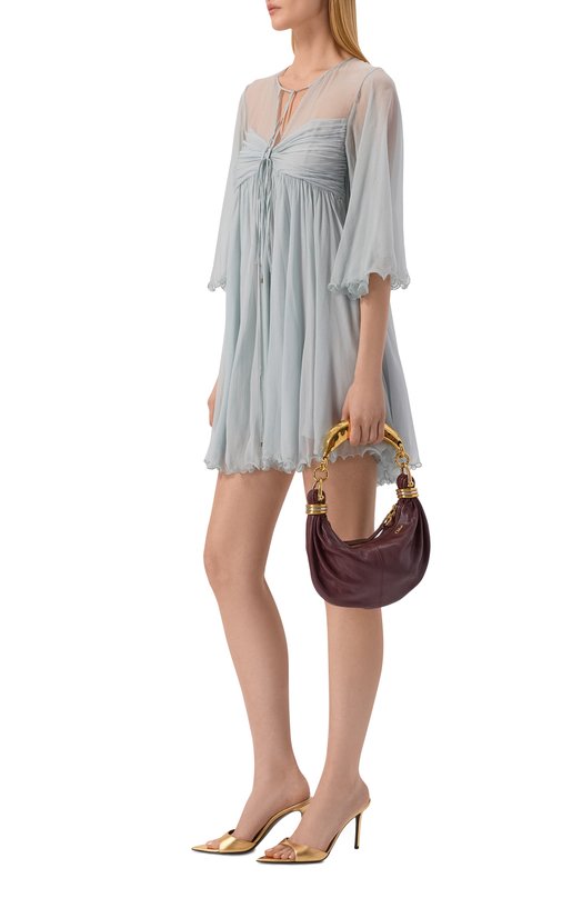 Сумка Bracelet mini Chloé CH26SS626037 Бордовый  CH26SS626037 Фото 3