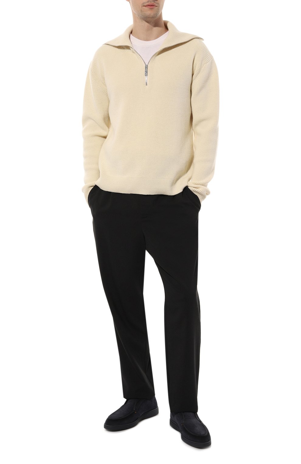 Замшевые ботинки detroit SANTONI темно-синего цвета по цене 79150 руб., арт. MGDG1782300TASH6, фото 2 Замшевые ботинки detroit SANTONI, арт. MGDG1782300TASH6, фото 2