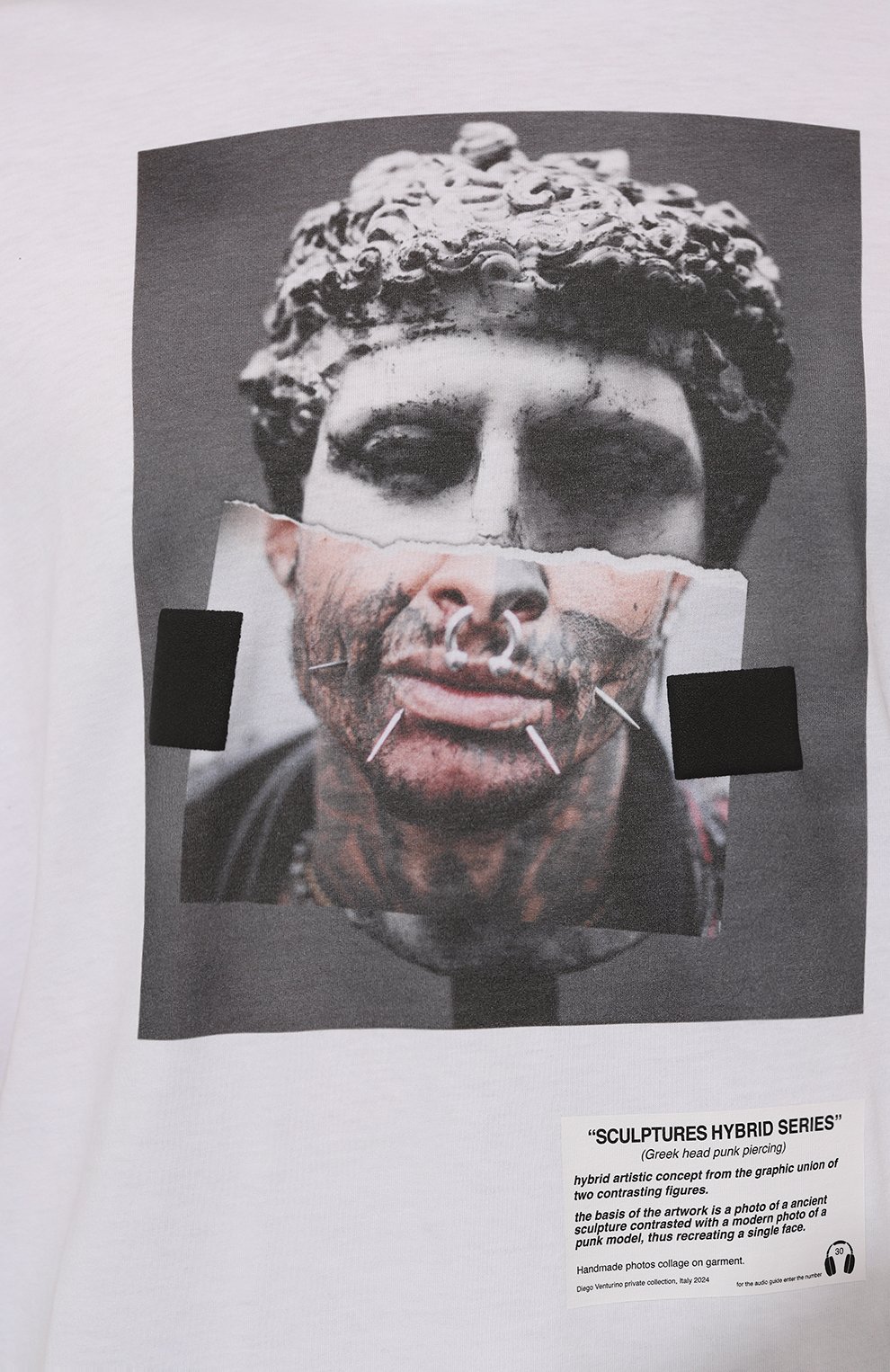 Хлопковая футболка DIEGO VENTURINO, арт. D3W4DVTS0HPP, фото 5