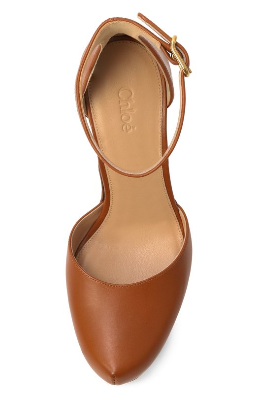 Кожаные туфли Lola Chloé CH26S17NVV Коричневый  CH26S17NVV Фото 6