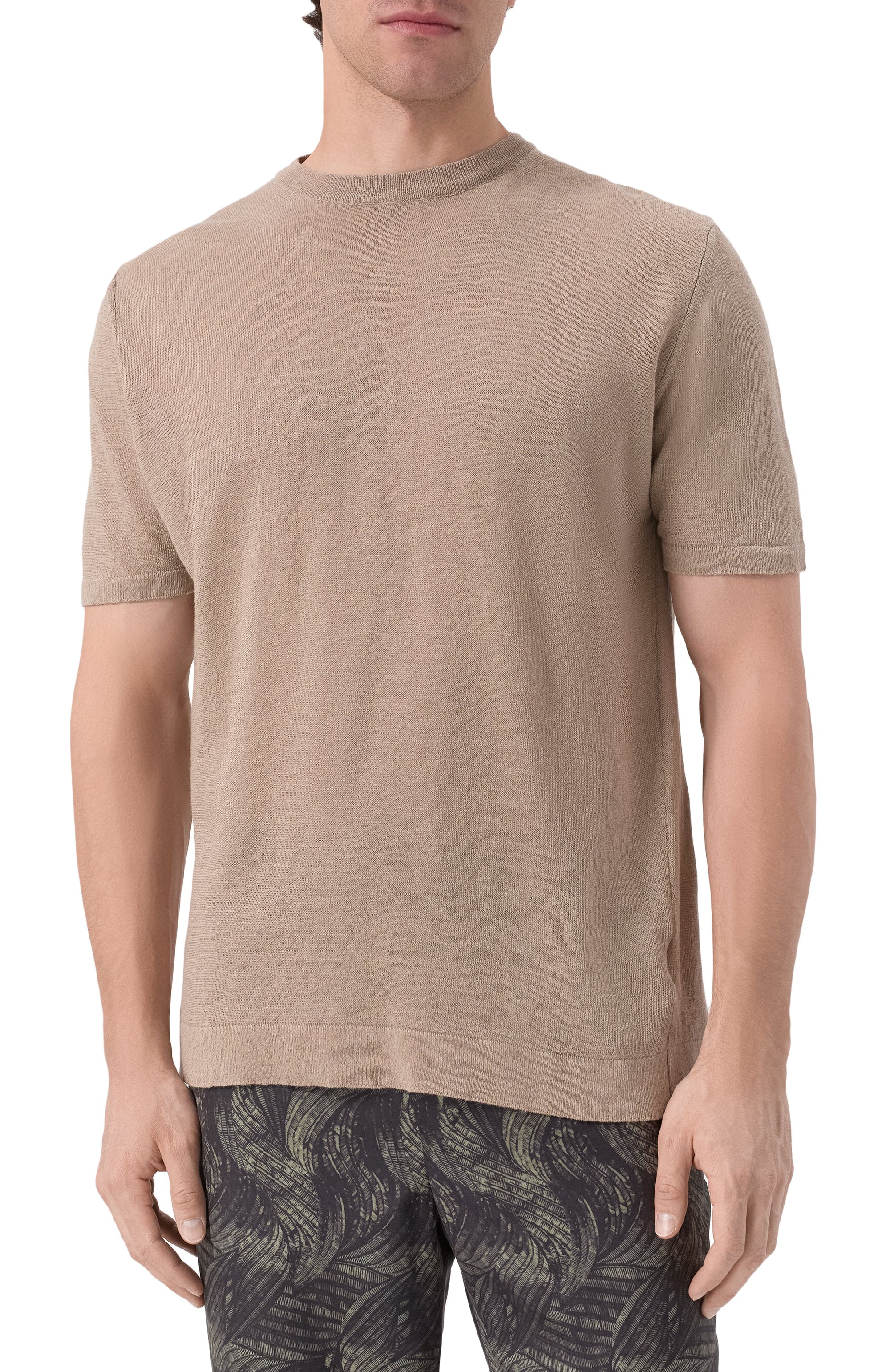 Джемпер изо льна и хлопка INLINUM бежевого цвета по цене 19250 руб., арт. S0FIA, фото 3 Джемпер изо льна и хлопка INLINUM, арт. S0FIA, фото 3