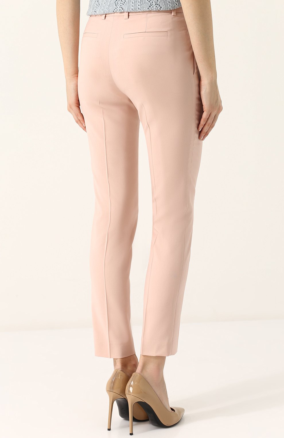 Шерстяные укороченные брюки со стрелками RALPH LAUREN, арт. 290698290, фото 4