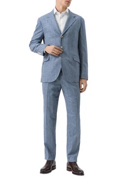 Мужские кожаные оксфорды SANTONI темно-коричневого цвета, арт. MCCG18542MC8HFUL | Фото 2 (Материал внешний: Натуральная кожа; Нос: Не проставлено; Материал внутренний: Натуральная кожа; Материал сплава: Проставлено; Мужское Кросс-КТ: Броги-обувь; Стили: Классический)