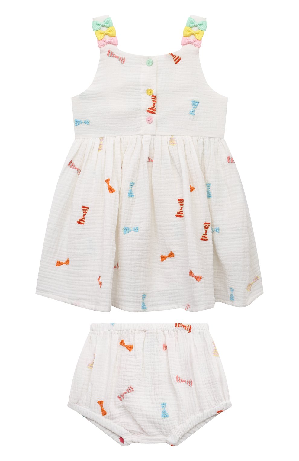 Комплект из платья и шорт STELLA MCCARTNEY молочного цвета по цене 10850 руб., арт. TU1232, фото 1 Комплект из платья и шорт STELLA MCCARTNEY, арт. TU1232, фото 1