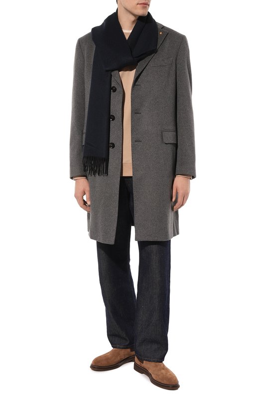 Кашемировый шарф Andrea Campagna 632298 Синий  632298 Фото 2