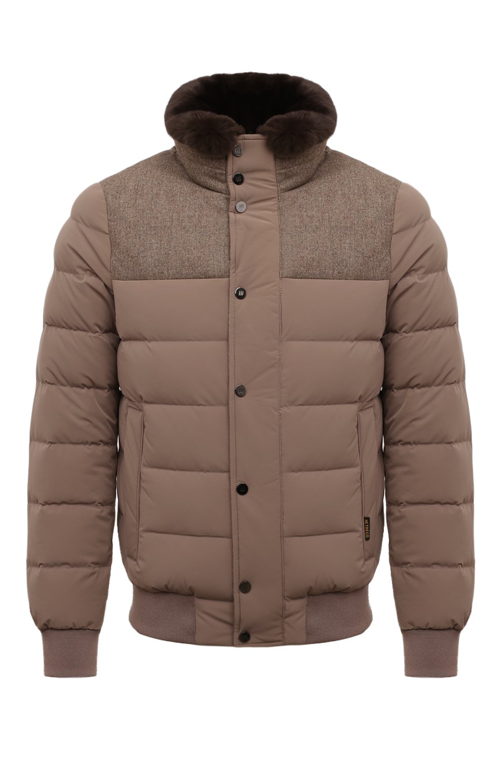 Пуховый бомбер с воротником из кролика HETREGO, арт. 8N512R/B0RIS, фото 1