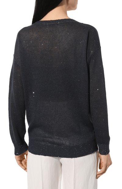 Пуловер изо льна и шелка BRUNELLO CUCINELLI, арт. M1000B1033, фото 4