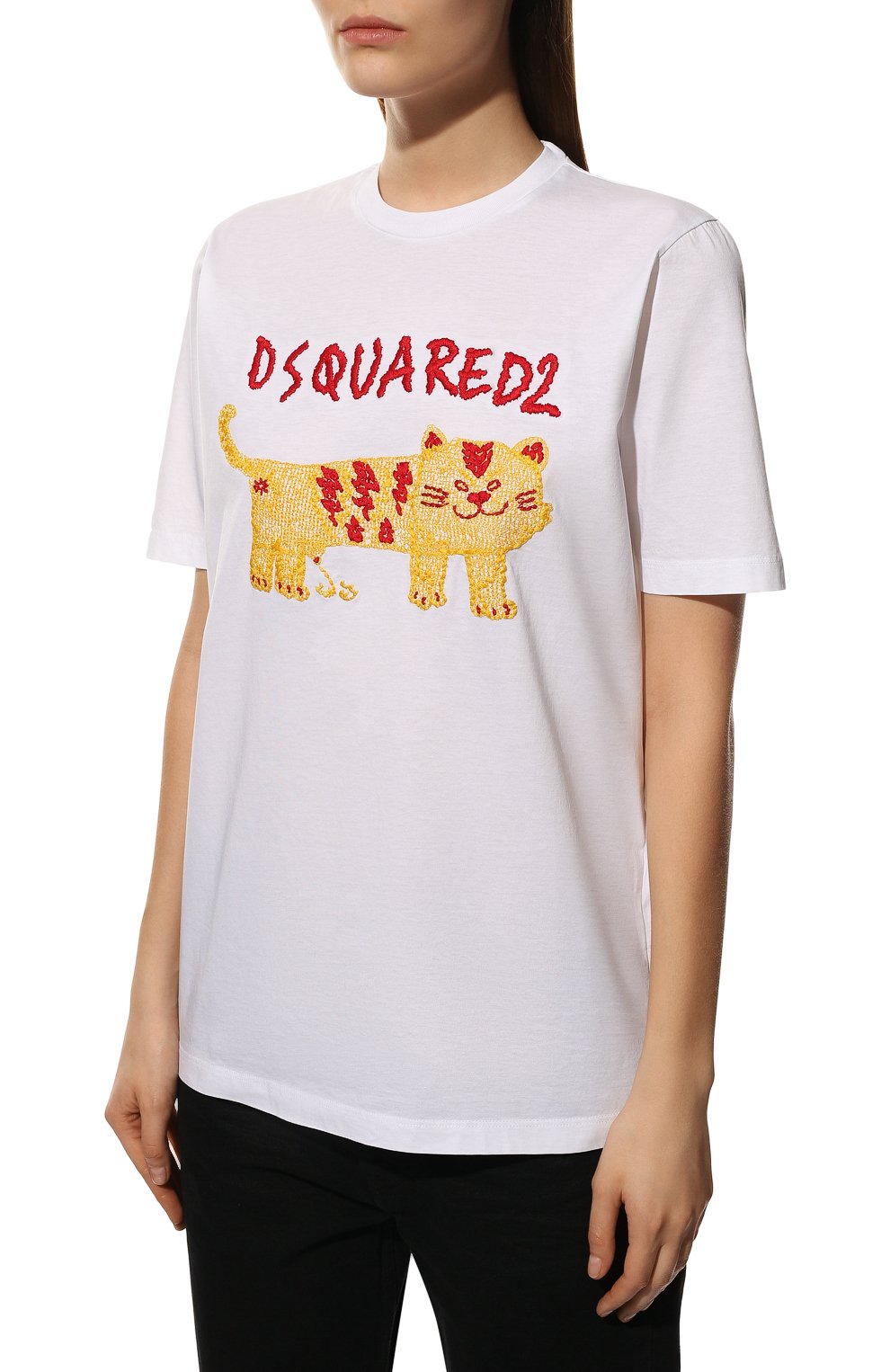 Хлопковая футболка DSQUARED2, арт. S75GD0267/S23009, фото 3