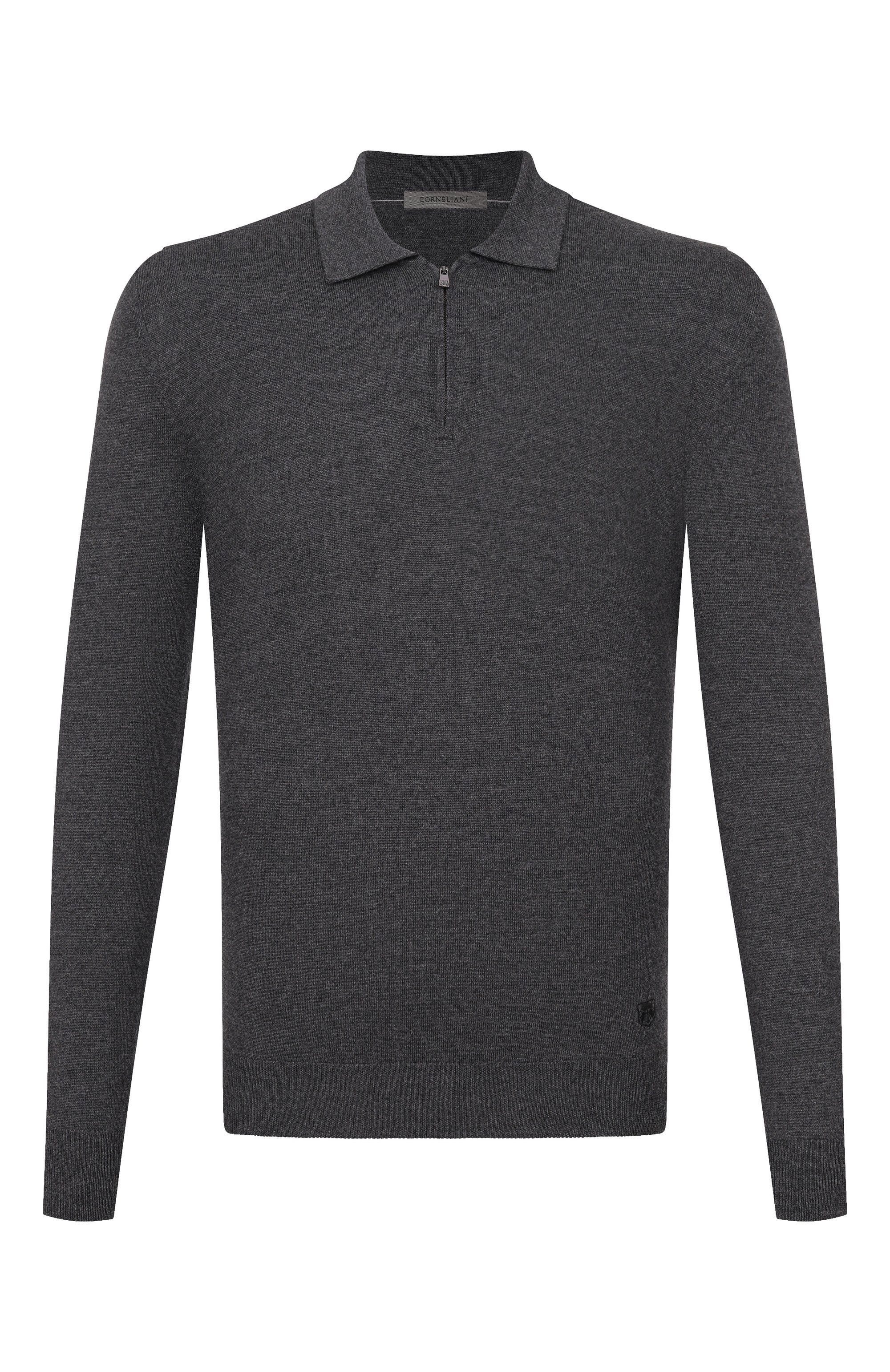 Шерстяное поло CORNELIANI темно-серого цвета по цене 47000 руб., арт. 26M50F-2625100, фото 1 Шерстяное поло CORNELIANI, арт. 26M50F-2625100, фото 1