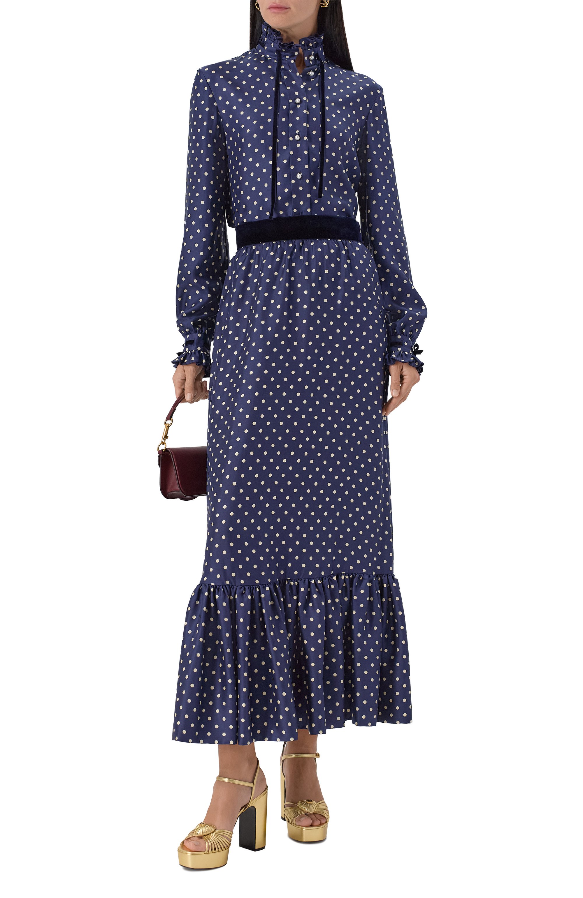 Шелковая юбка VALENTINO, арт. 7B3RADS1/9ML, фото 2