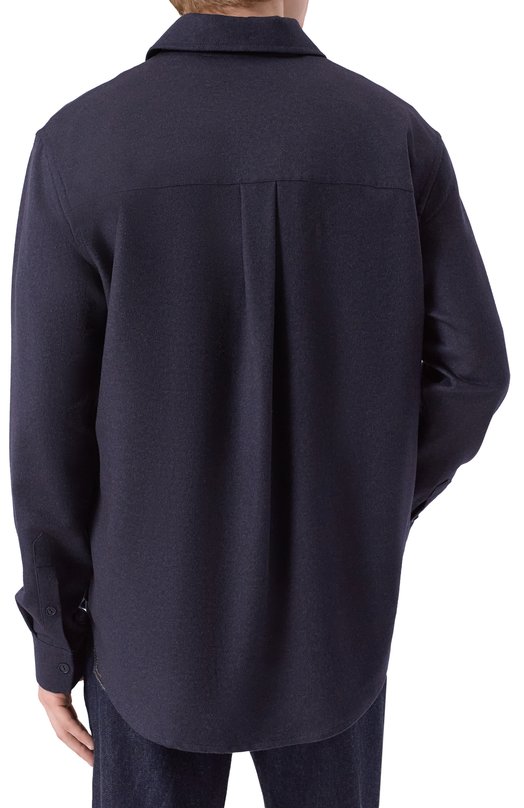 Рубашка из кашемира и шерсти MVST M25.1MM.B001/F067 Синий  M25.1MM.B001/F067 Фото 4