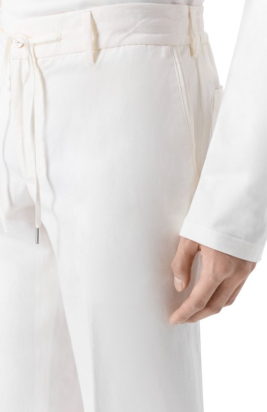 Брюки из хлопка и льна MVST MKATTY22/802 Белый  MKATTY22/802 Фото 5