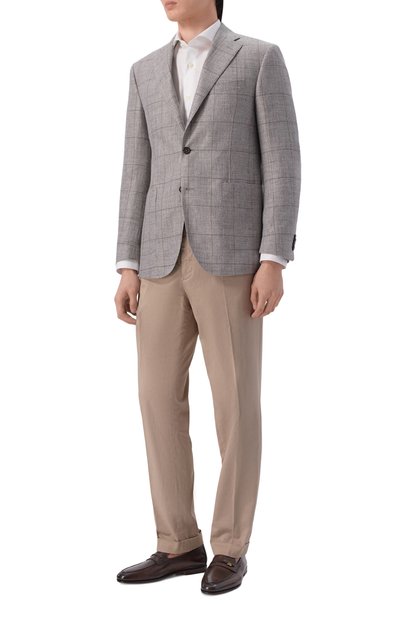 Кожаные лоферы carlos SANTONI темно-коричневого цвета по цене 127000 руб., арт. MCNG19284SA4SNU0, фото 2 Кожаные лоферы carlos SANTONI, арт. MCNG19284SA4SNU0, фото 2