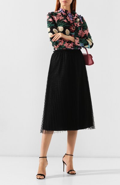 Юбка REDVALENTINO черного цвета по цене 52950 руб., арт. SR3RAC20/428, фото 2 Юбка REDVALENTINO, арт. SR3RAC20/428, фото 2