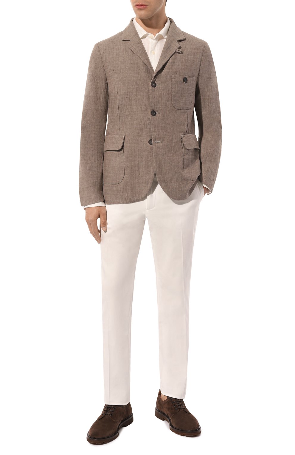 Пиджак из хлопка и льна HANNES ROETHER, арт. J0S32EF.6050, фото 2