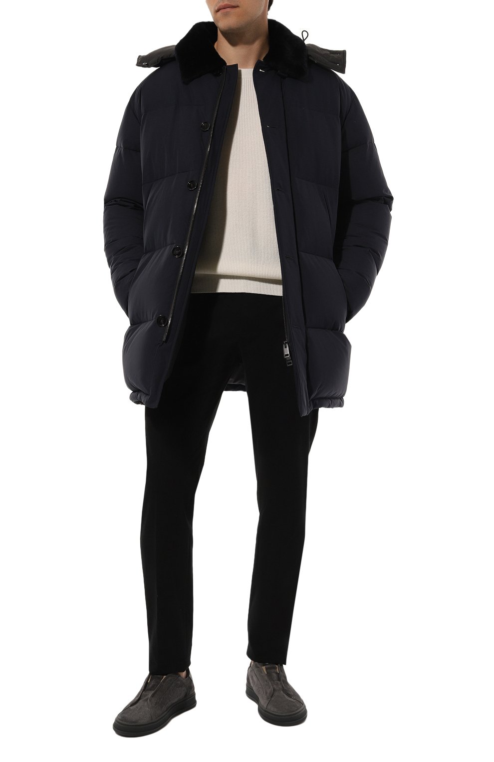 Замшевые кеды KITON, арт. USSA203N0110509, фото 2