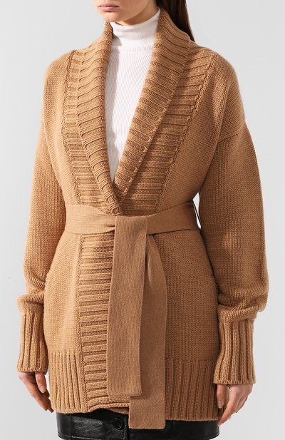 Кашемировый кардиган DOLCE & GABBANA бежевого цвета по цене 267500 руб., арт. FX502T/JAWPV, фото 3 Кашемировый кардиган DOLCE & GABBANA, арт. FX502T/JAWPV, фото 3