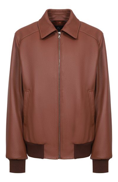 Женский кожаный бомбер MASLOV, арт. SMB63