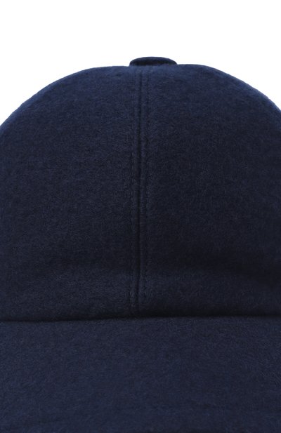 Кашемировая бейсболка FEDELI темно-синего цвета по цене 49950 руб., арт. TU000806, фото 4 Кашемировая бейсболка FEDELI, арт. TU000806, фото 4