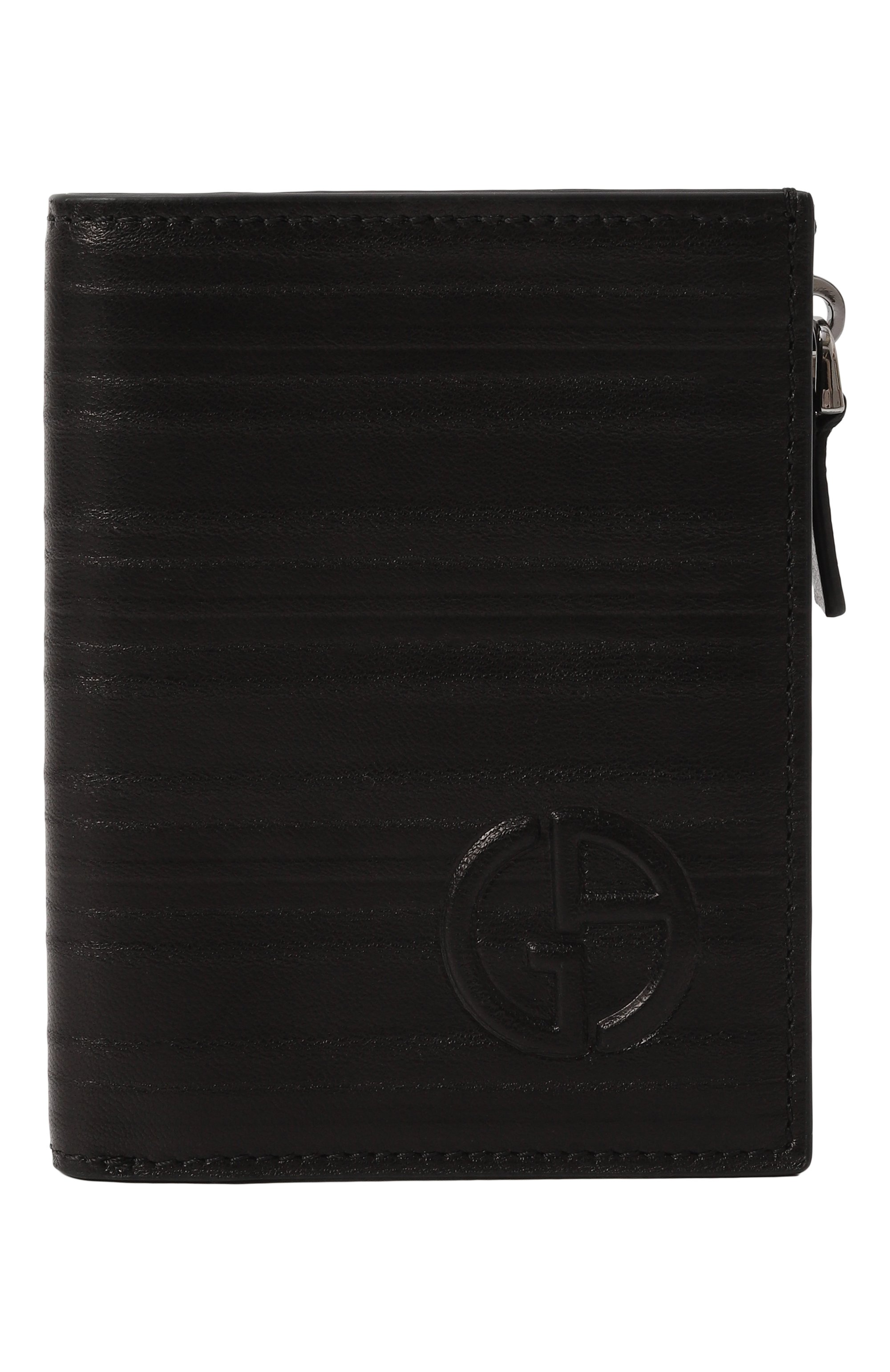 Кожаное портмоне GIORGIO ARMANI черного цвета по цене 85450 руб., арт. GM001232/AF14832, фото 1 Кожаное портмоне GIORGIO ARMANI, арт. GM001232/AF14832, фото 1