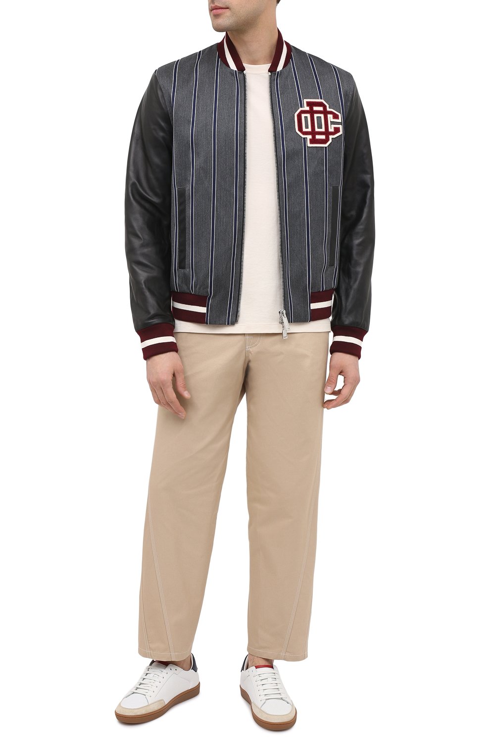 Бомбер из шерсти и хлопка DSQUARED2 серого цвета по цене 141500 руб., арт. S74AM1069/S52988, фото 3 Бомбер из шерсти и хлопка DSQUARED2, арт. S74AM1069/S52988, фото 3