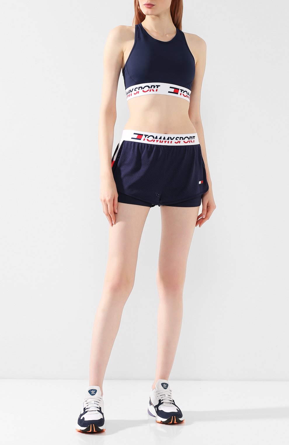 Топ TOMMY SPORT синего цвета по цене 5990 руб., арт. S10S100002, фото 2 Топ TOMMY SPORT, арт. S10S100002, фото 2