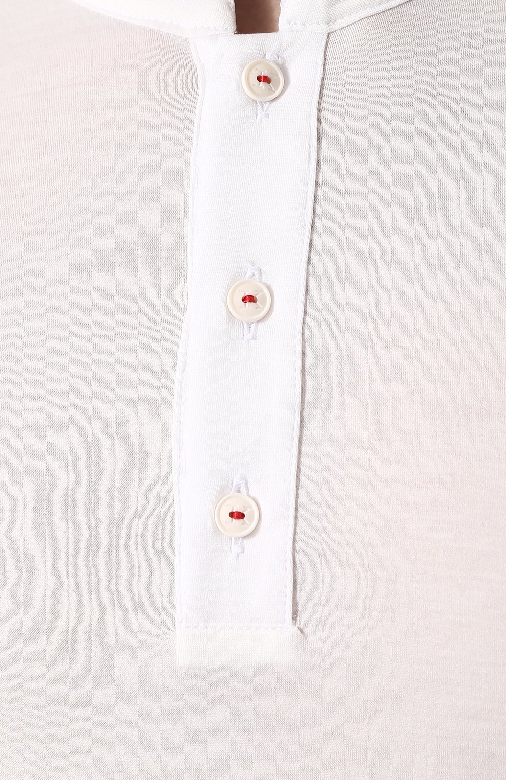 Хлопковое поло с воротником-стойкой KITON, арт. UK842E18HE30002, фото 5