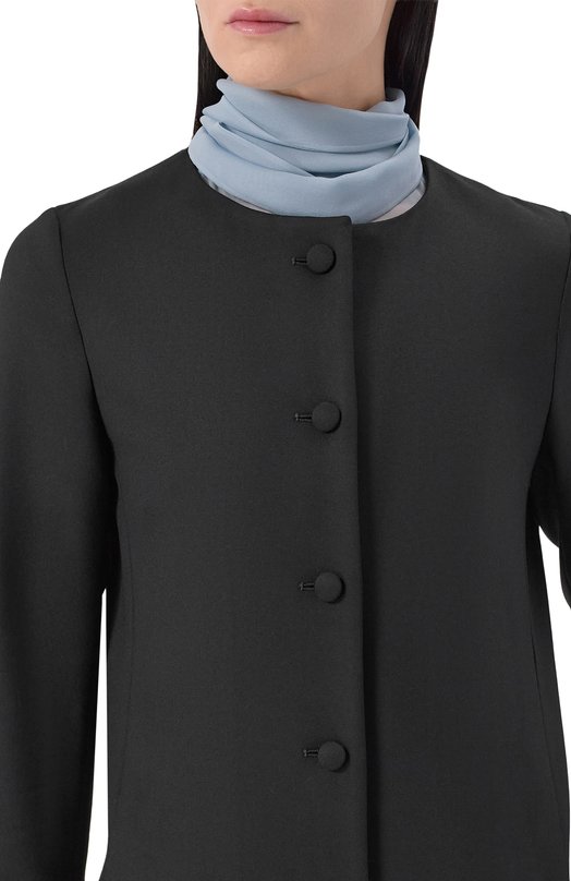 Шерстяное пальто MVST M26.2PW.J008/F100 JERSEY BISTRETCH Чёрный  M26.2PW.J008/F100 JERSEY BISTRETCH Фото 5