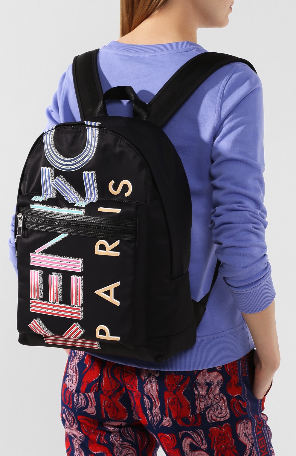 Рюкзак rucksack KENZO черного цвета по цене 31800 руб., арт. FA55SF213F26, фото 2 Рюкзак rucksack KENZO, арт. FA55SF213F26, фото 2