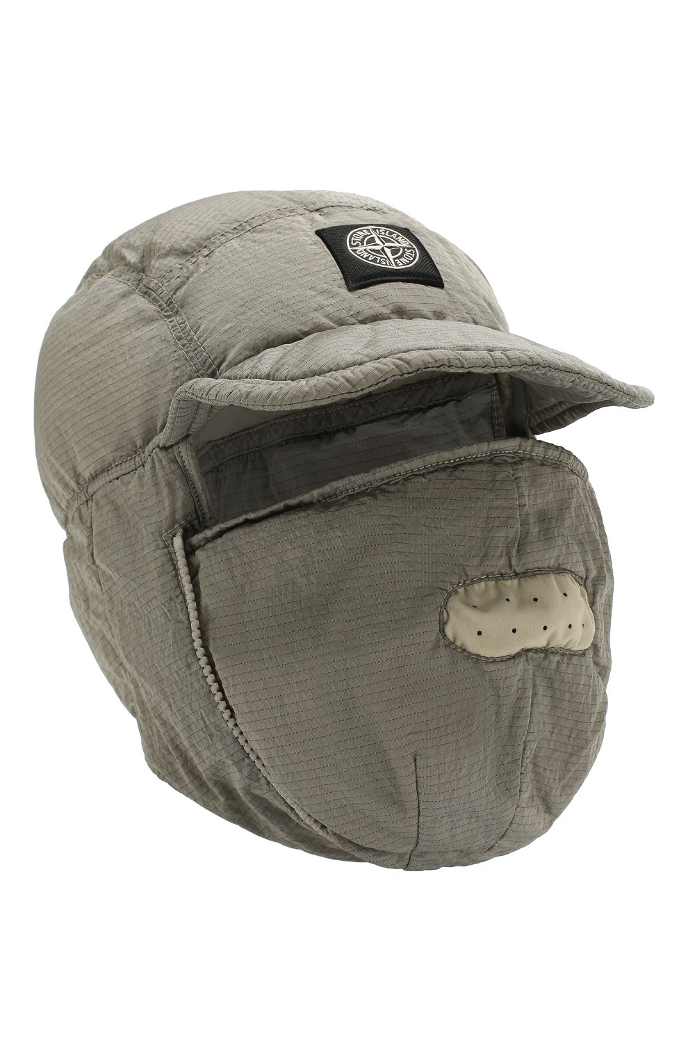 Пуховая шапка STONE ISLAND хаки цвета по цене 16050 руб., арт. 711599432, фото 4 Пуховая шапка STONE ISLAND, арт. 711599432, фото 4