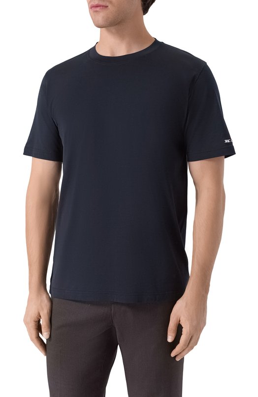 Хлопковая футболка Kiton UMK0721K5 Чёрный  UMK0721K5 Фото 3