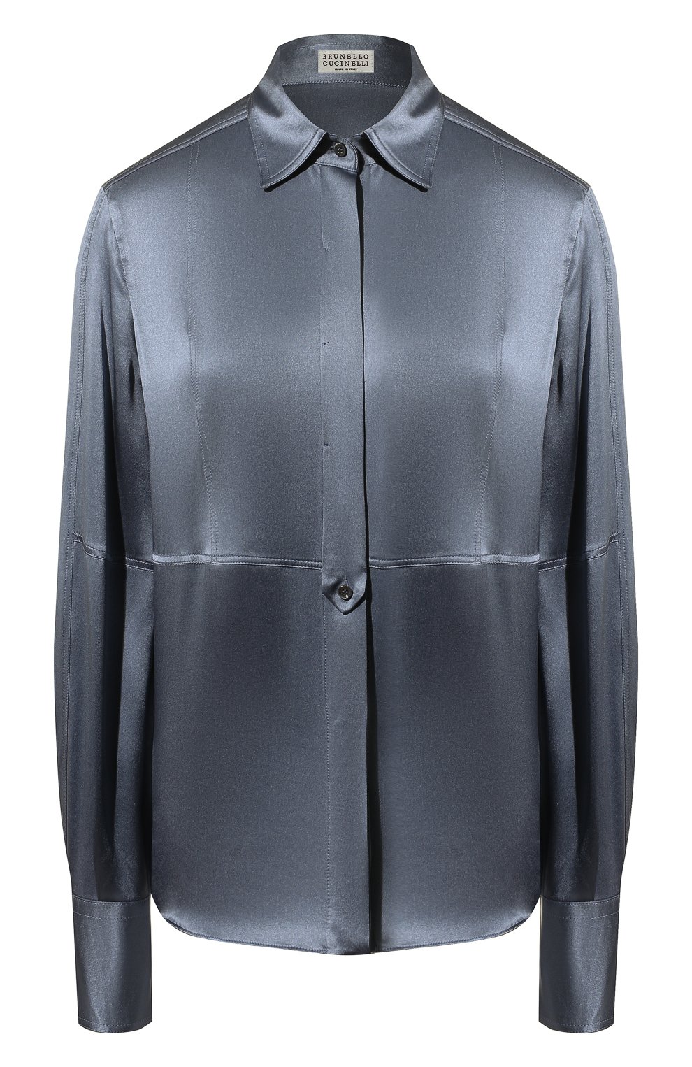Атласная  блузка BRUNELLO CUCINELLI, арт. MPC59NR516, фото 1