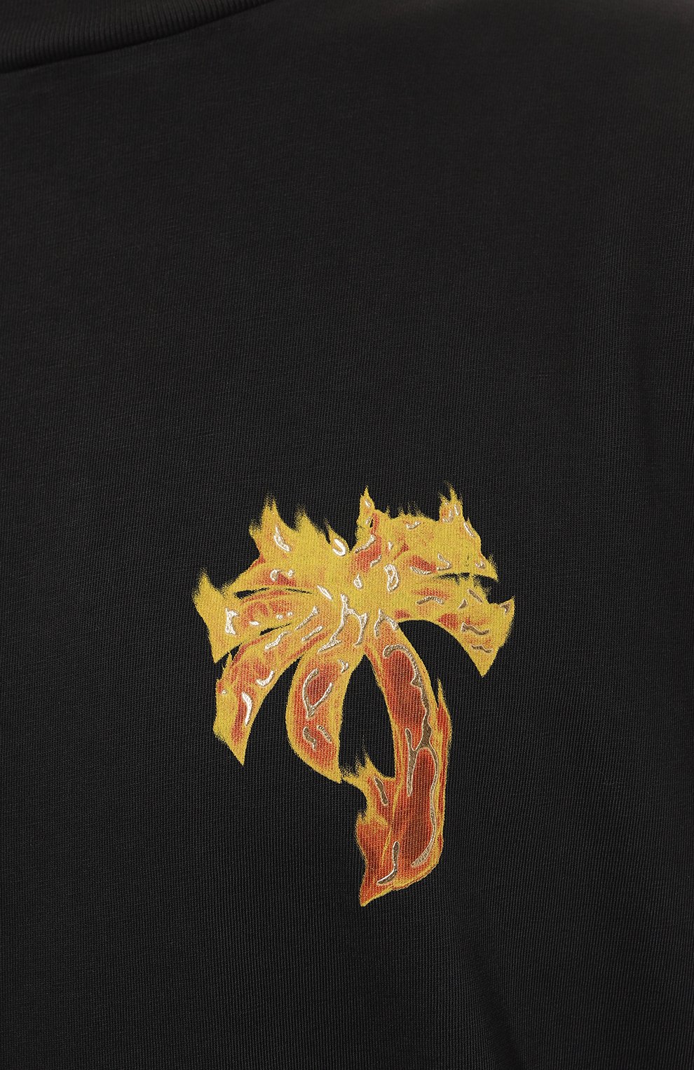 Хлопковая футболка PALM ANGELS, арт. PMAA002F24JER011, фото 5