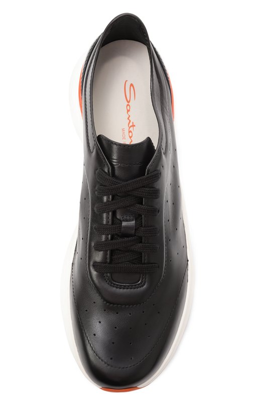 Кожаные кроссовки Bounce Santoni MBBG22070BART0IL Чёрный  MBBG22070BART0IL Фото 6