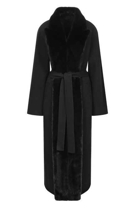 Женское пальто из шерсти и кашемира с подкладкой из норки MVST, арт. FTBPL-Y326V/LP1432