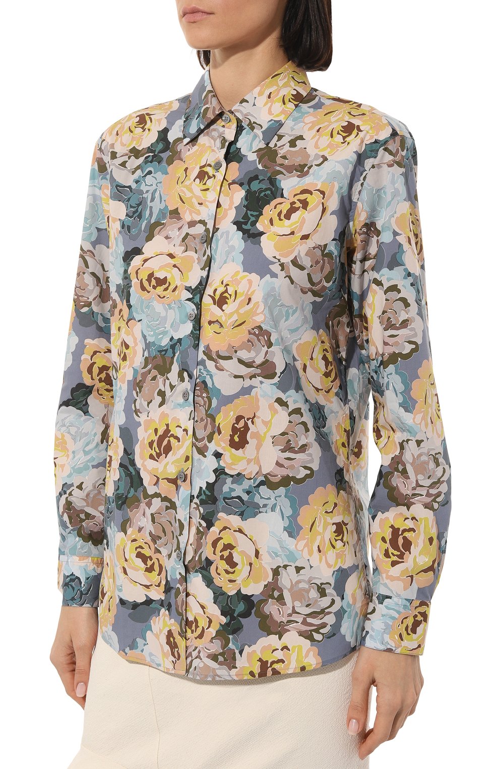 Хлопковая рубашка DRIES VAN NOTEN, арт. 231-030708-6011, фото 3