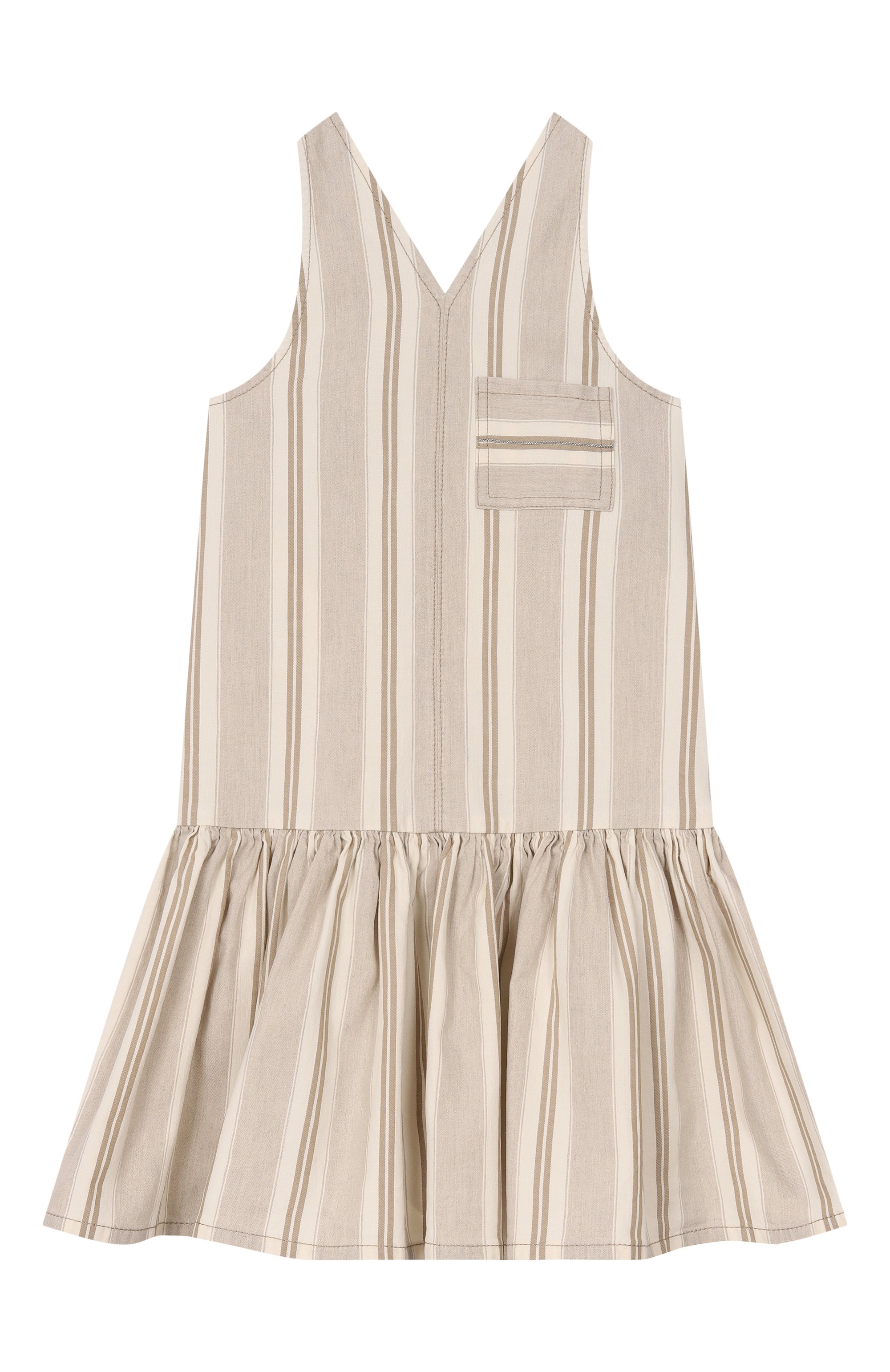 Сарафан из хлопка и льна BRUNELLO CUCINELLI, арт. BL106A330B, фото 1