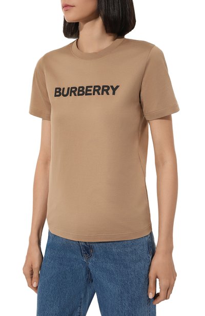 Хлопковая футболка BURBERRY, арт. 8060703A1420, фото 3