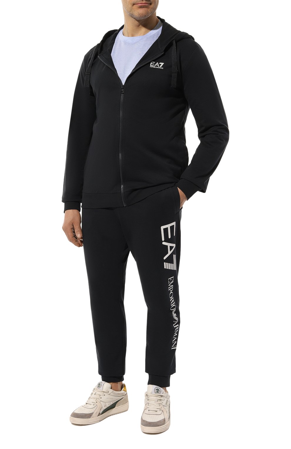 Хлопковые джоггеры EA7, арт. 8NPPC3/PJ05Z, фото 2