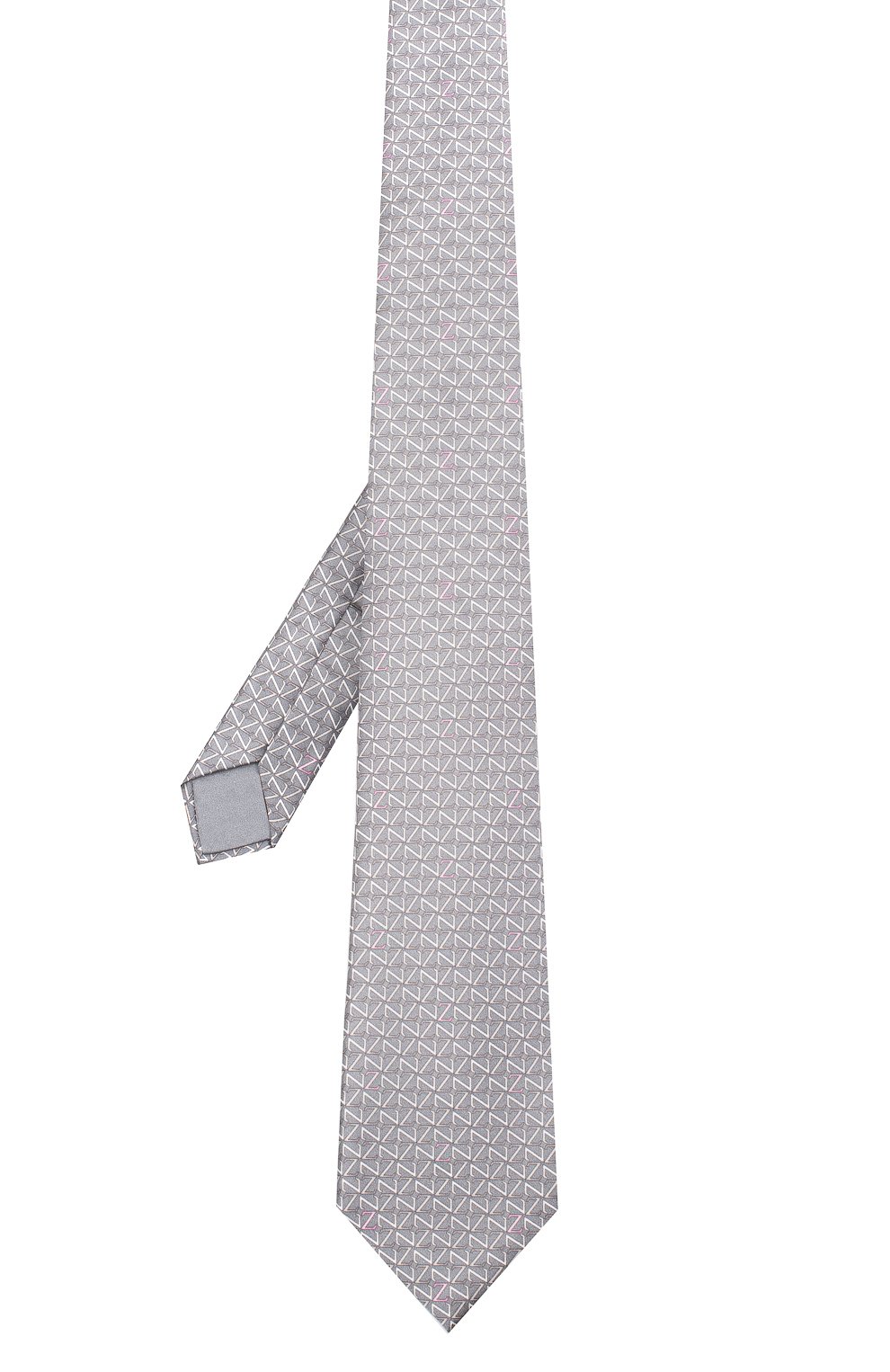 Шелковый галстук ZILLI серого цвета по цене 28100 руб., арт. 51090/TIE, фото 2 Шелковый галстук ZILLI, арт. 51090/TIE, фото 2